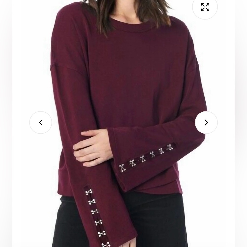 Joe’s jeans flare sleeve sweatshirt